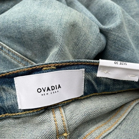 Ovadia & Sons New York Men's Skinny Jeans 001 Paint Light Wash Denim Siz… - Picture 5 of 7